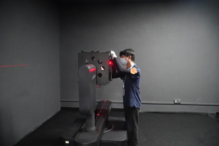 Goniophotometer dark-room light distribution test at ENCORE factory