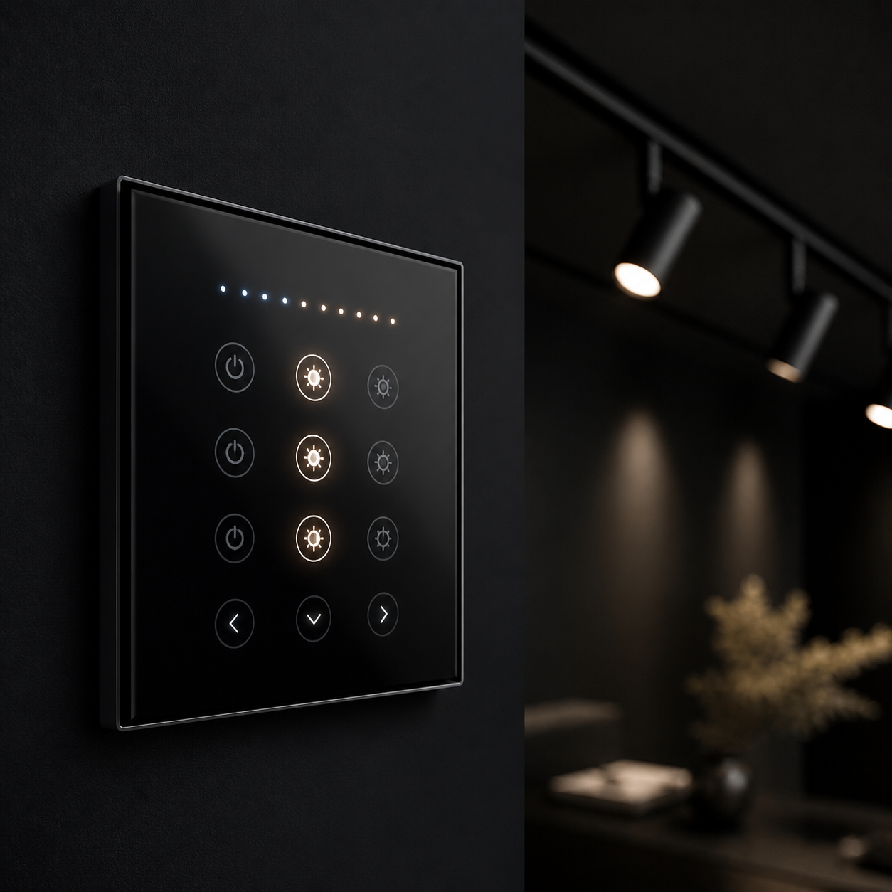 DALI lighting control touch panel