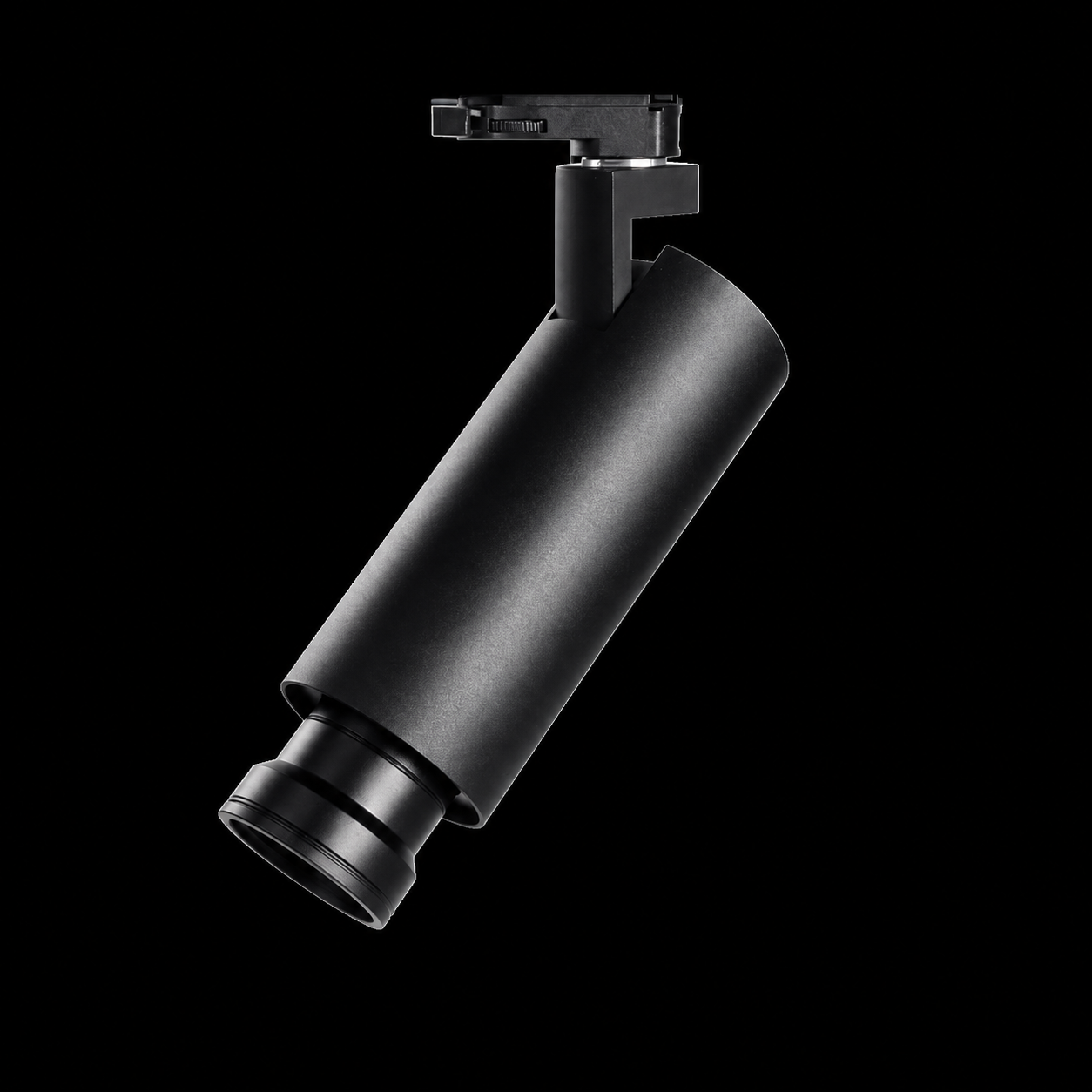 traditional track light with heat sink fins