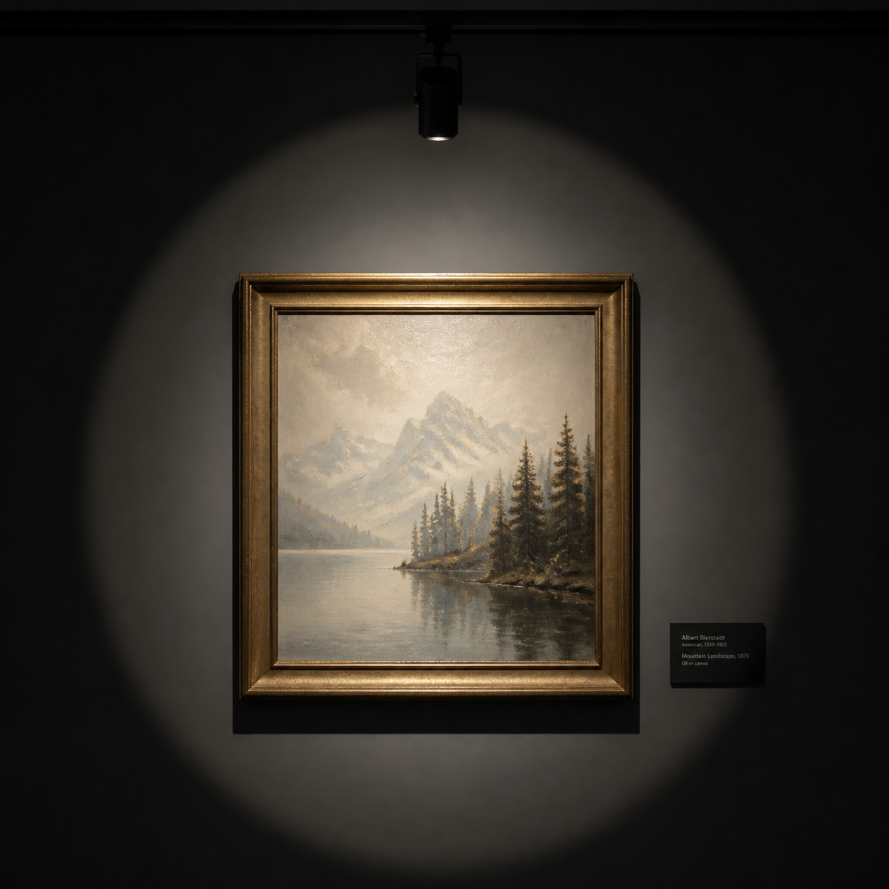 museum artwork narrow beam angle track lighting