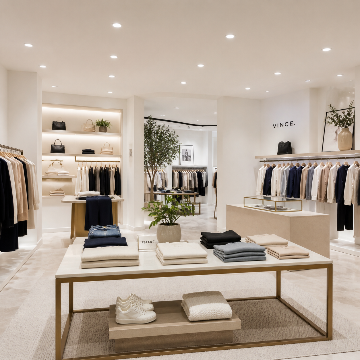Recessed downlight retail boutique application