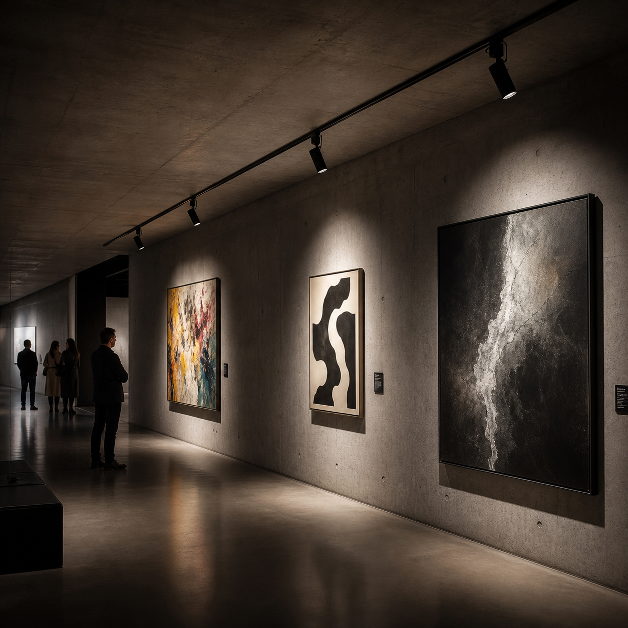 Track lighting museum gallery application